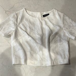 Astr cropped button back blouse